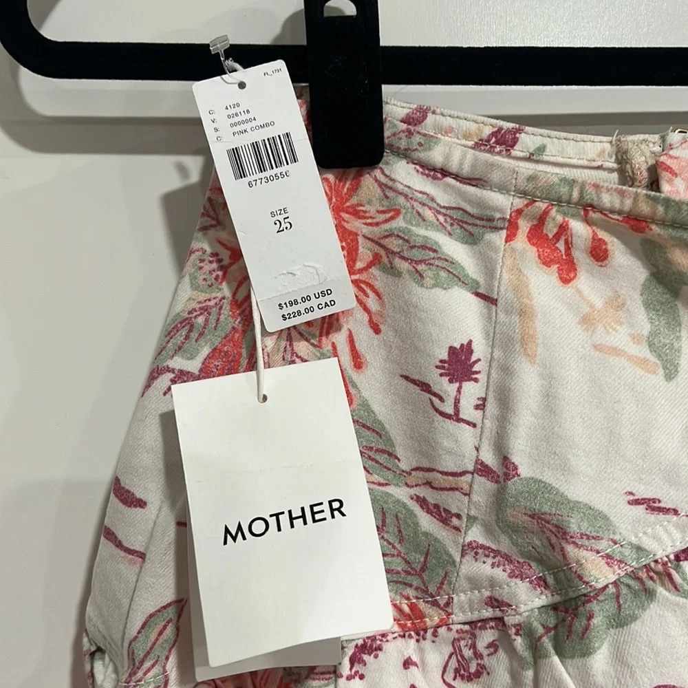 Anthropologie | MOTHER Ruffle mini skirt (aloha)